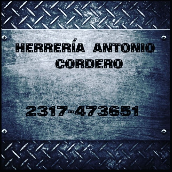 HERRERÍA ANTONIO CORDERO